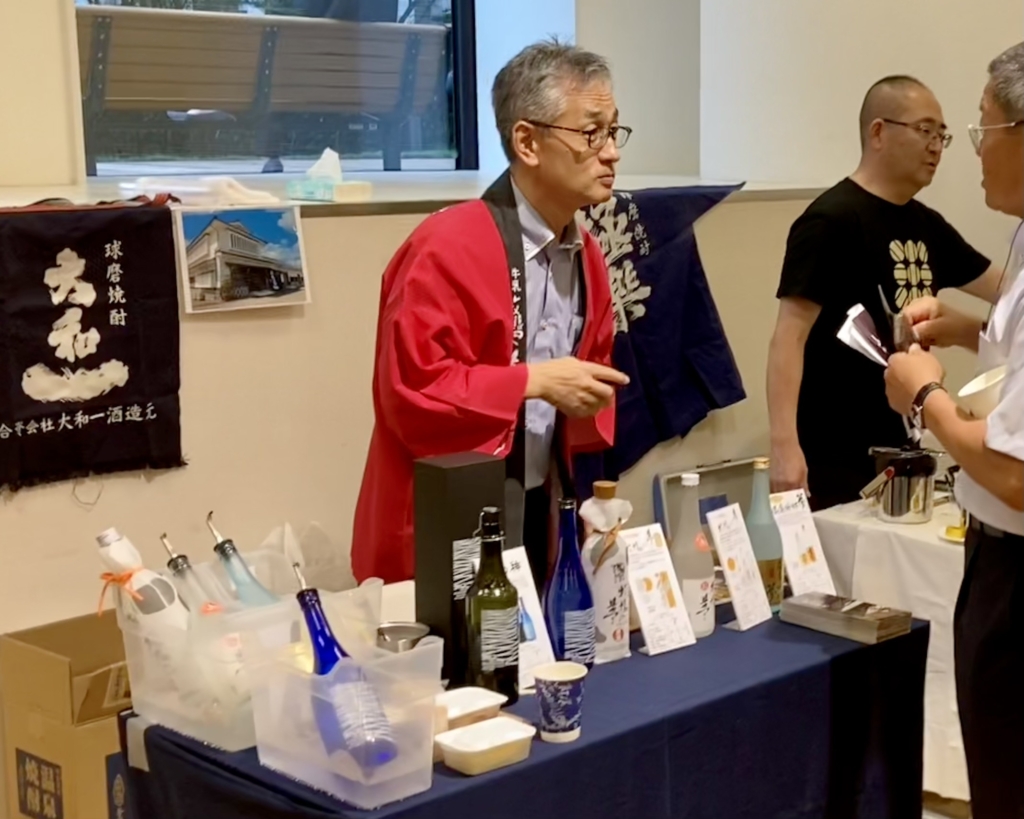 個性派揃いの蔵元が集結した球磨焼酎のブース
「大和一酒造元」