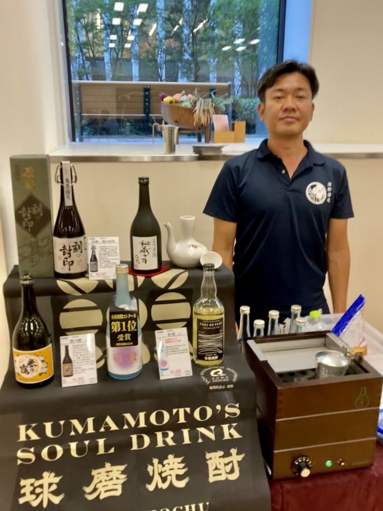 個性派揃いの蔵元が集結した球磨焼酎のブース
「深野酒造」